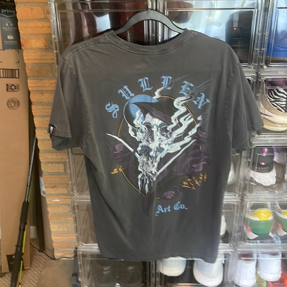 Selling m sullen shirt. Gently worn blueish grey very nice